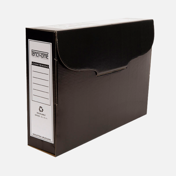 Caja de archivo carton OFICIO negra