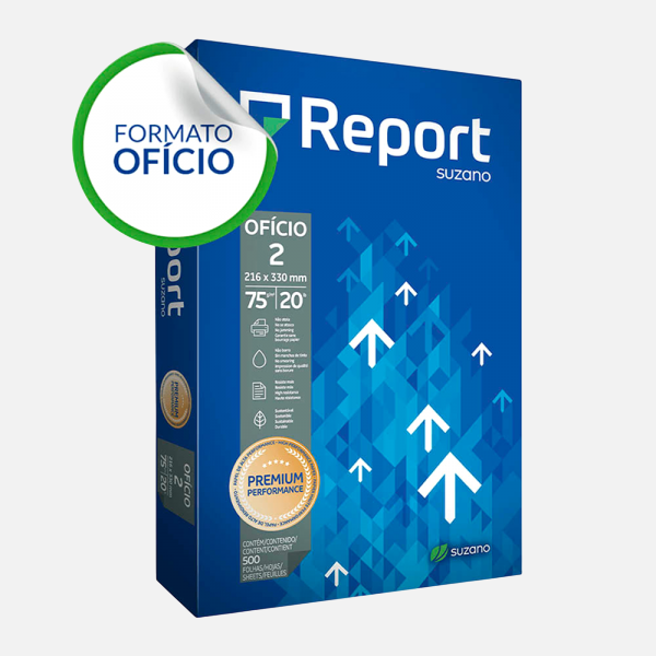 Papel Report oficio 75gr  x500 hojas.