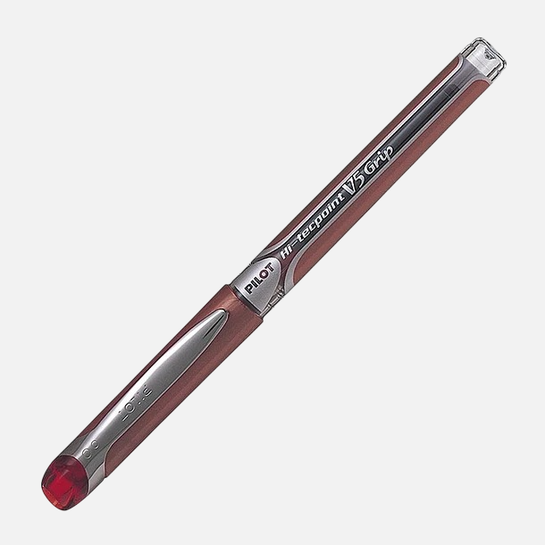 Boligrafo Pilot V5 rojo c/grip