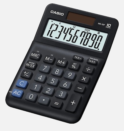 Calculadora CASIO MS-10 escritorio 10 dígitos